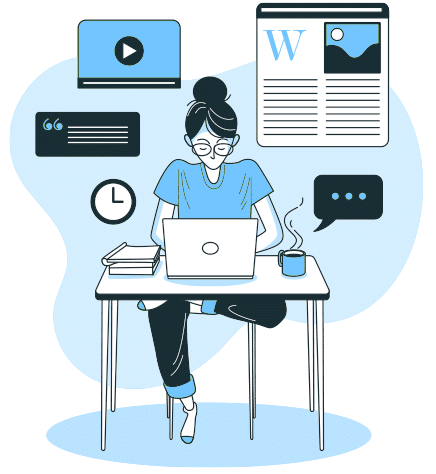 Extilum web shared hosting blogger writing content